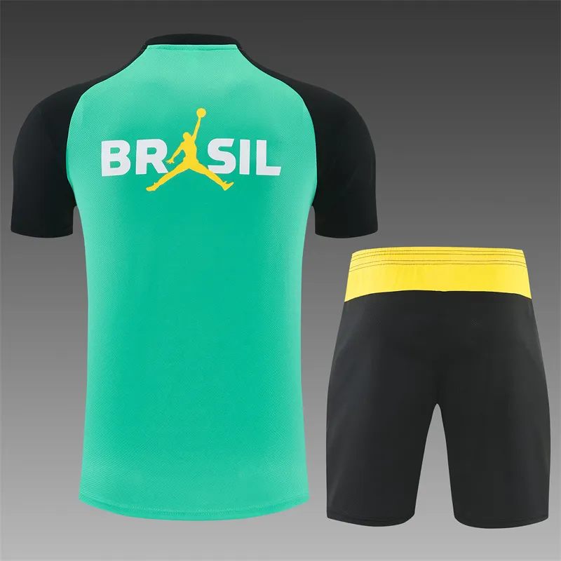 2026-27 Brazil Jordan Light Green Short-Sleeve Training Jersey