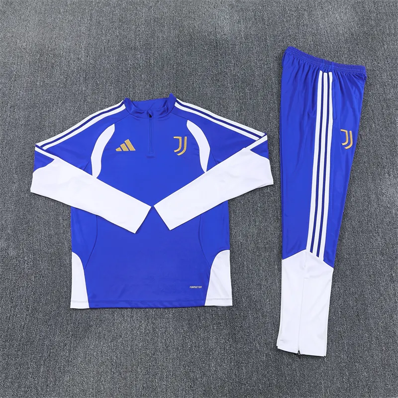 2026-27 Juventus Light Blue Half-Zip Long-Sleeve Training Kit