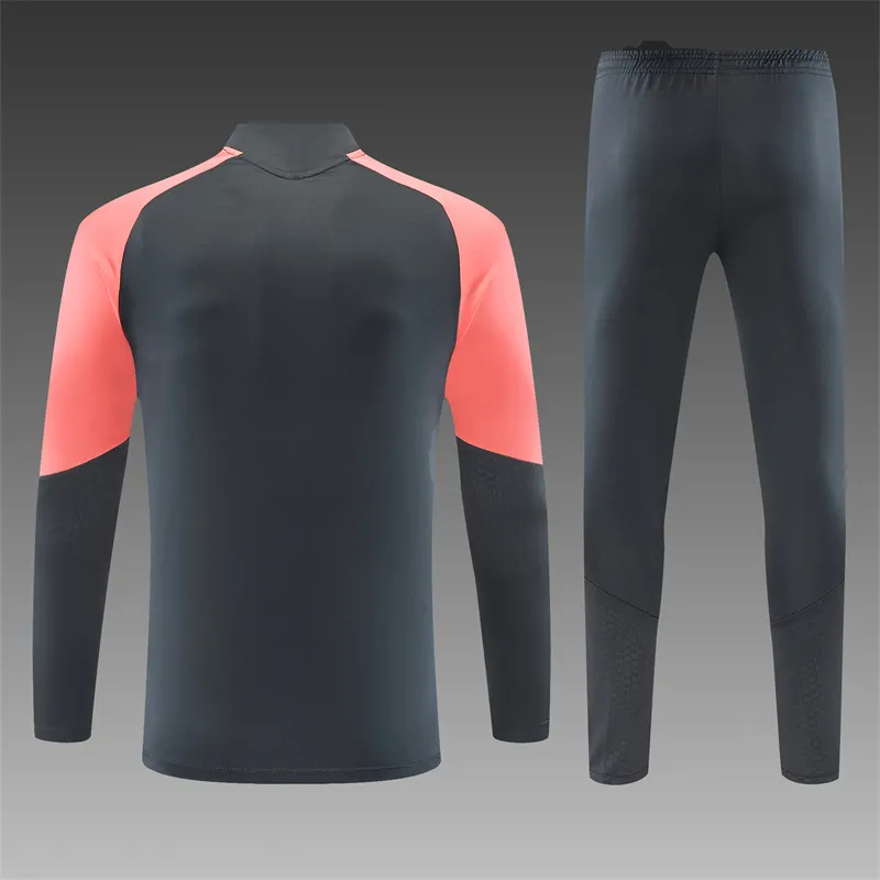 2026-27 Real Madrid Dark Grey Half-Zip Training Jersey