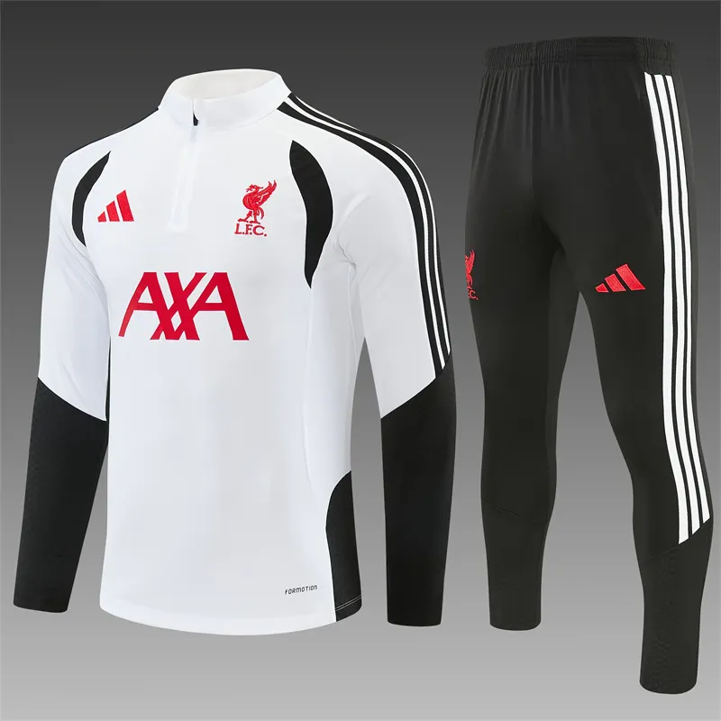2026-27 Liverpool White Half-Zip Training Kit