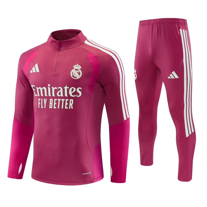 2026-27 Real Madrid Rose-Colored Half-Zip Training Jersey