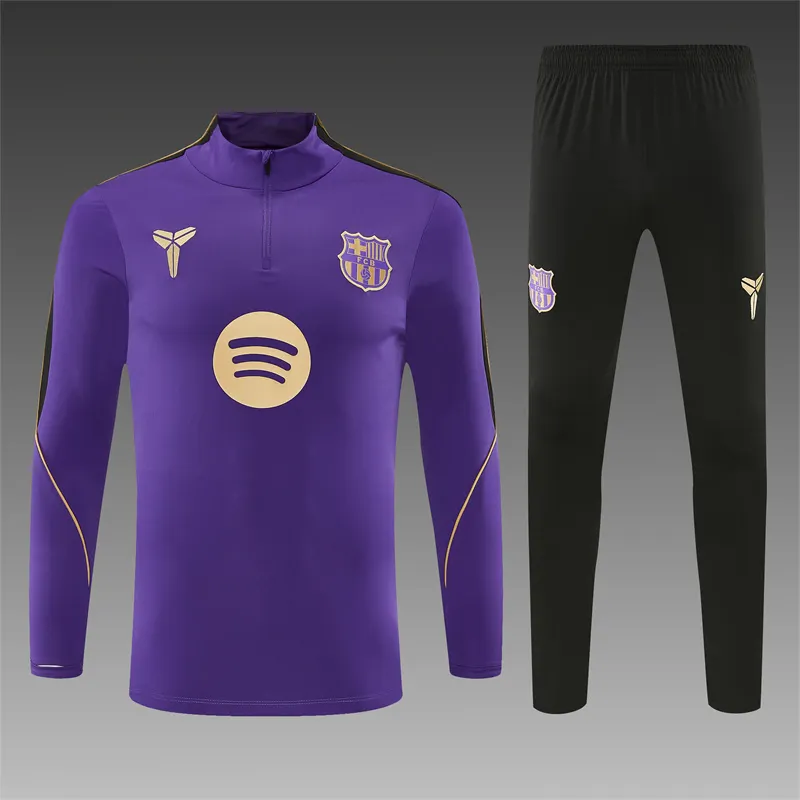 2026-27 Barcelona Red-Purple Half-Zip Training Jersey