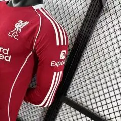 2025-26 Liverpool FC Home Long Sleeve Shirt - Player Edition