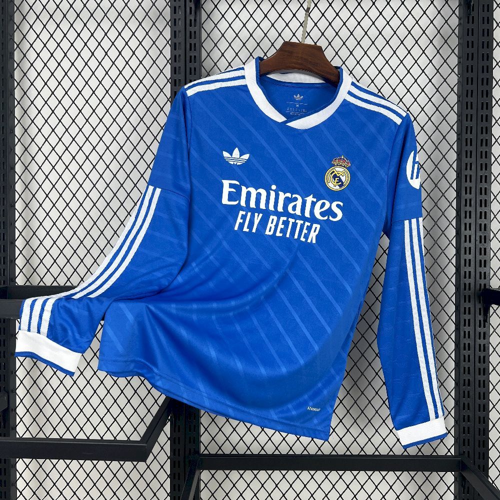 2025-26 Real Madrid Third Away Long-Sleeve Kit - Fan Edition