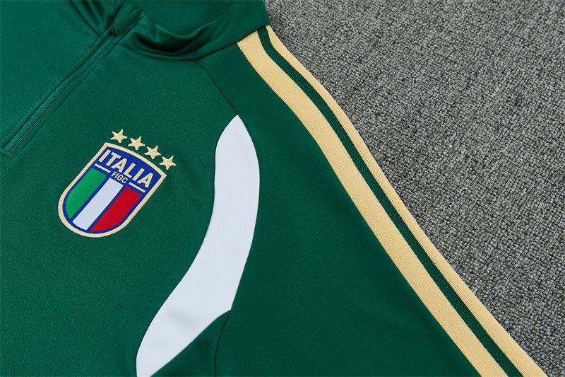 2026-27 Italy Green Half-Zip Training Jersey