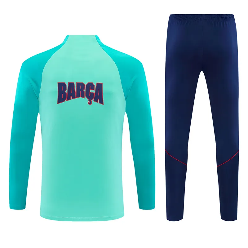 2026-27 Barcelona light blue half-zip training jersey