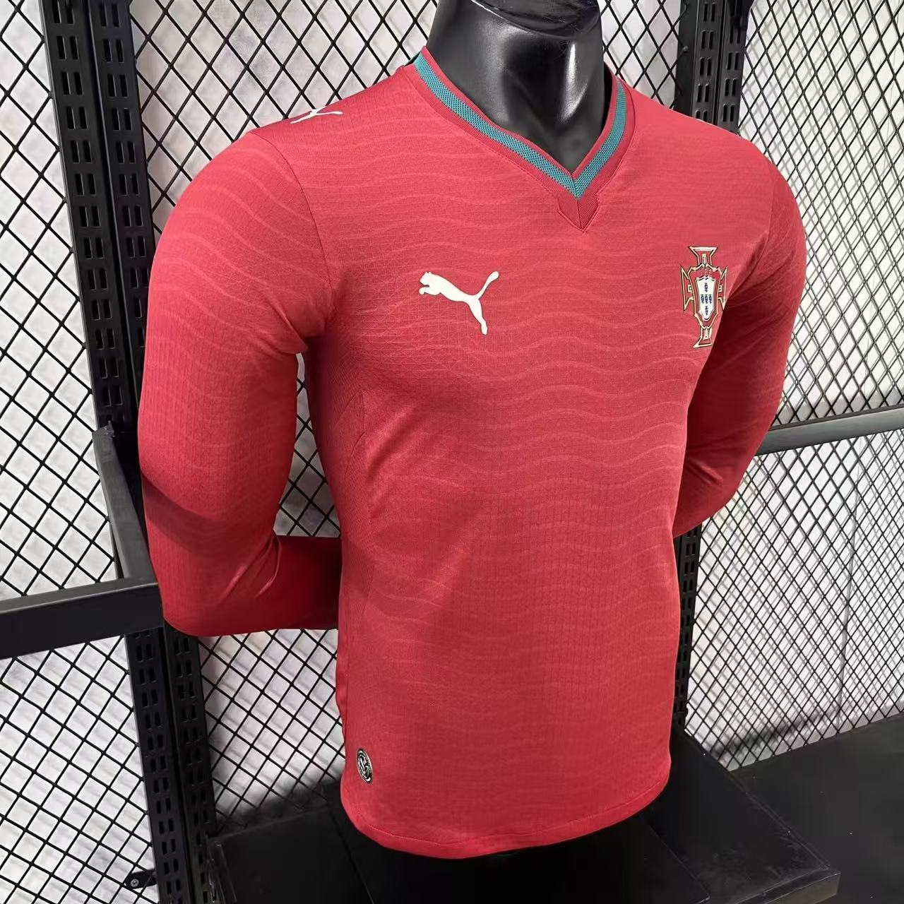 2026 Portugal Home Long-Sleeve Jersey – Player Version