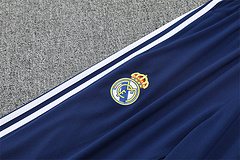 2025-26 Real Madrid White Retro Half-Draw Training Jersey
