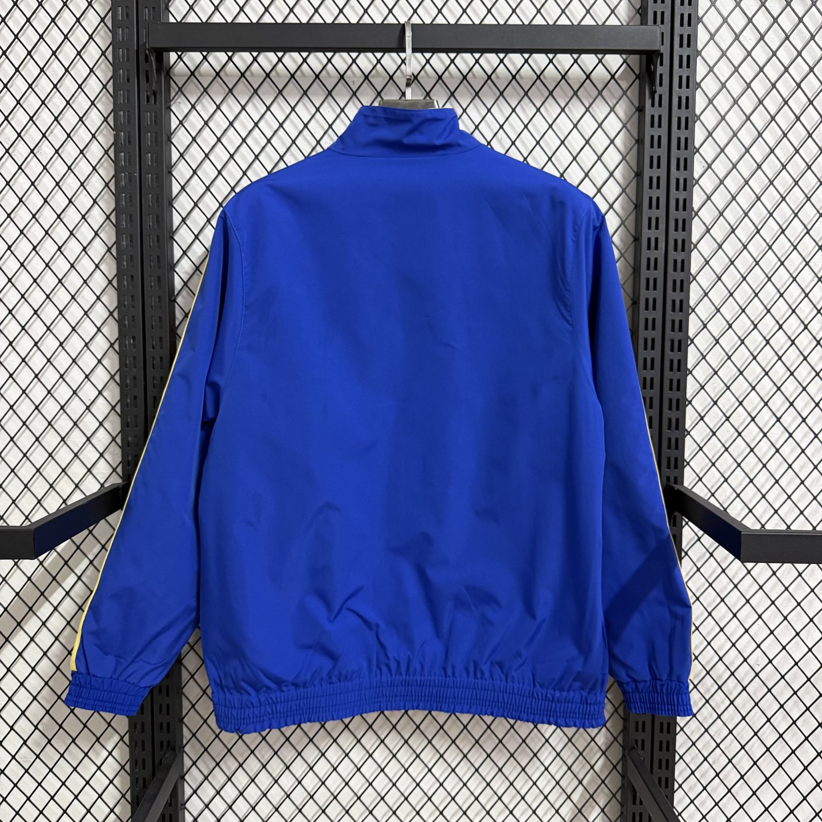 2025-26 Real Madrid Blue and Yellow Reversible Windbreaker Jacket