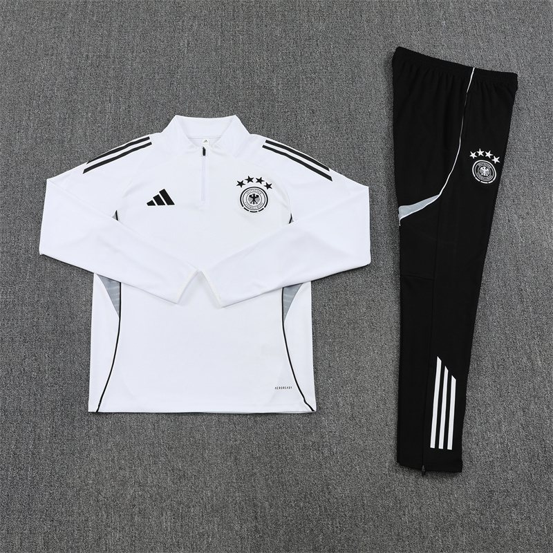 2025-26 Germany White Half-Zip Training Jersey