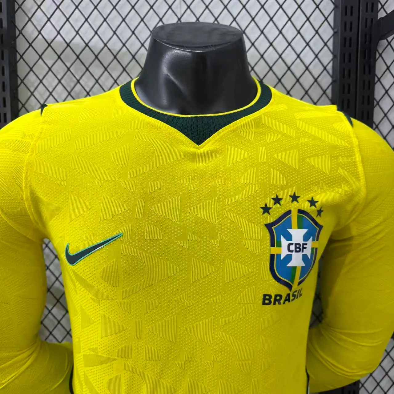 2026-27 Brazil Home Long-Sleeve Jersey - Player Version