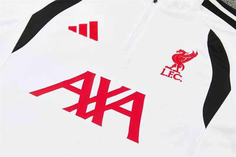 2026-27 Liverpool White Half-Zip Training Kit