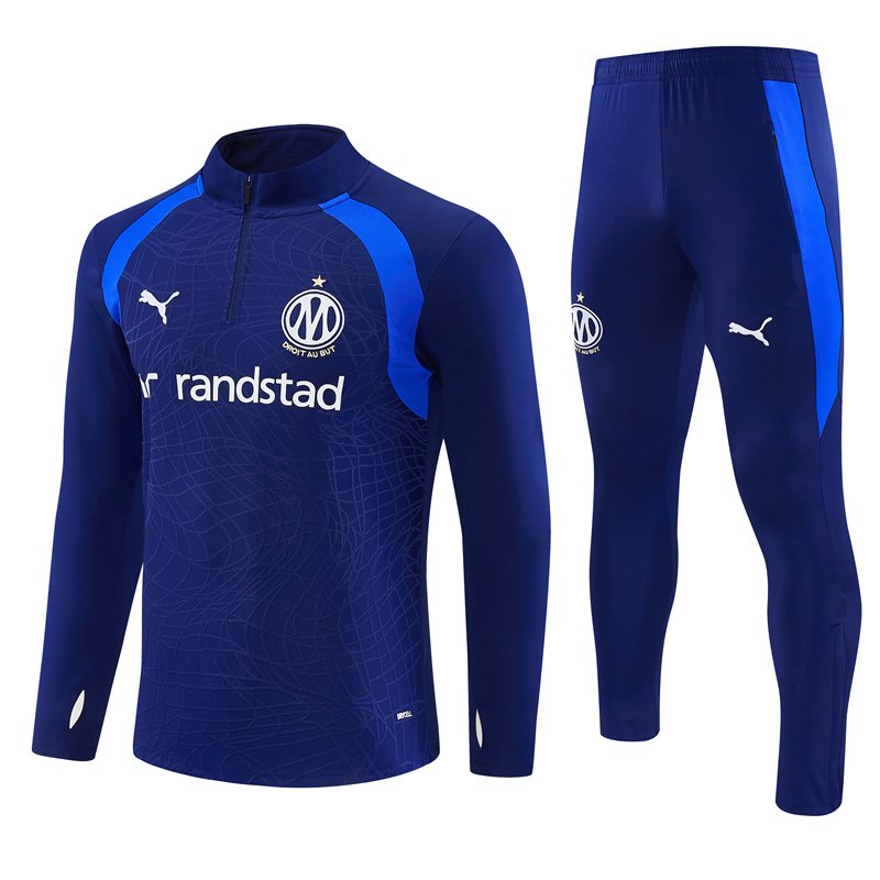 2026-27 Marseille Blue Half-Zip Training Jersey