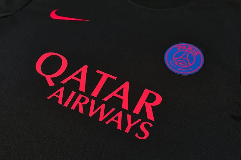 2026-27 Paris Black Short-Sleeve Training Jersey