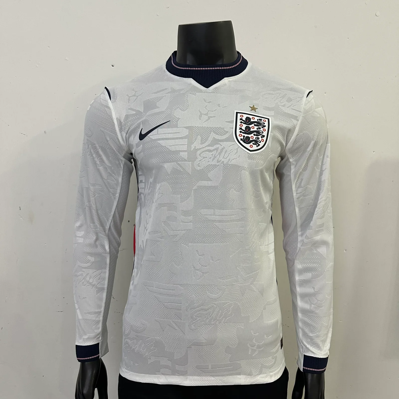 2026-27 England Home Long-Sleeve Jersey - Player Edition