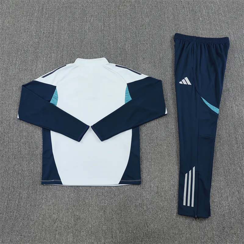 2025-26 Arsenal Light Grey Half-Zip Training Jersey