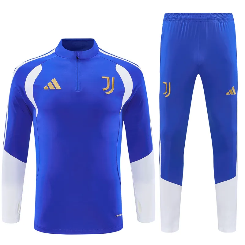 2026-27 Juventus Light Blue Half-Zip Long-Sleeve Training Kit