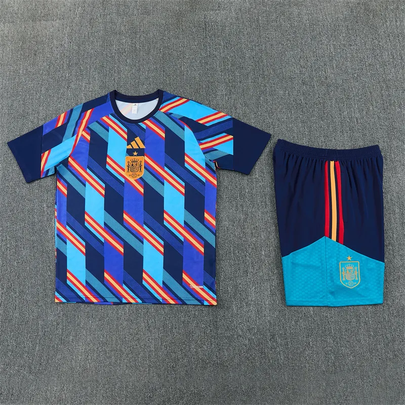 2026-27 Spain Royal Blue Short-Sleeve Training Jersey