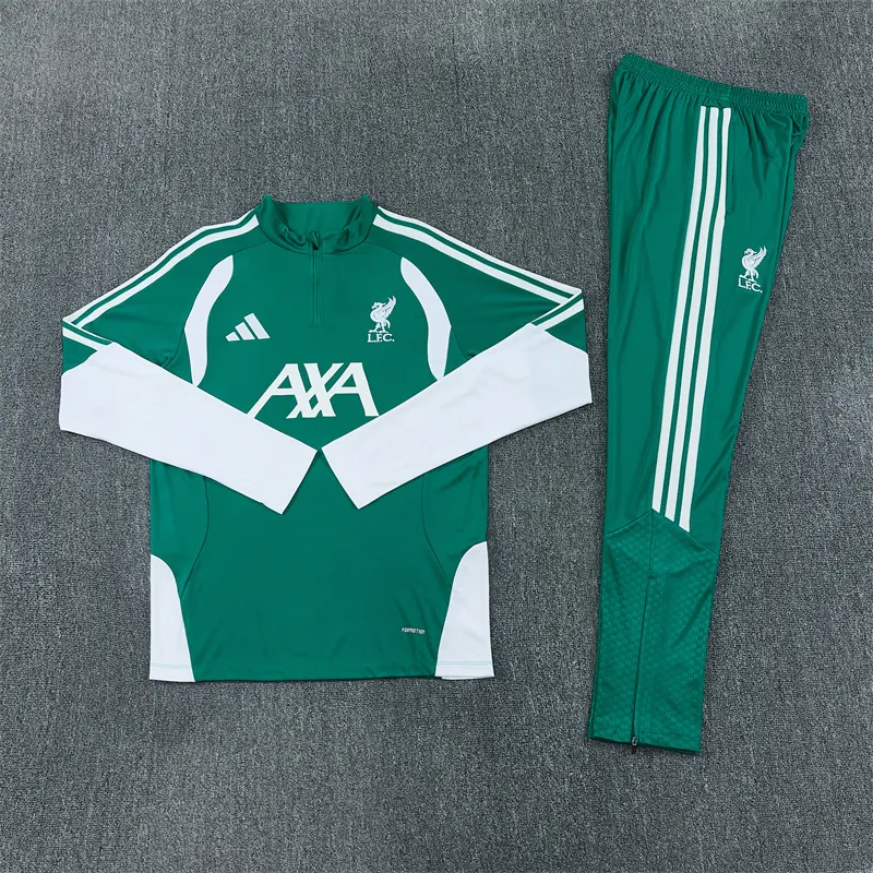 2026-27 Liverpool Green Half-Zip Training Kit