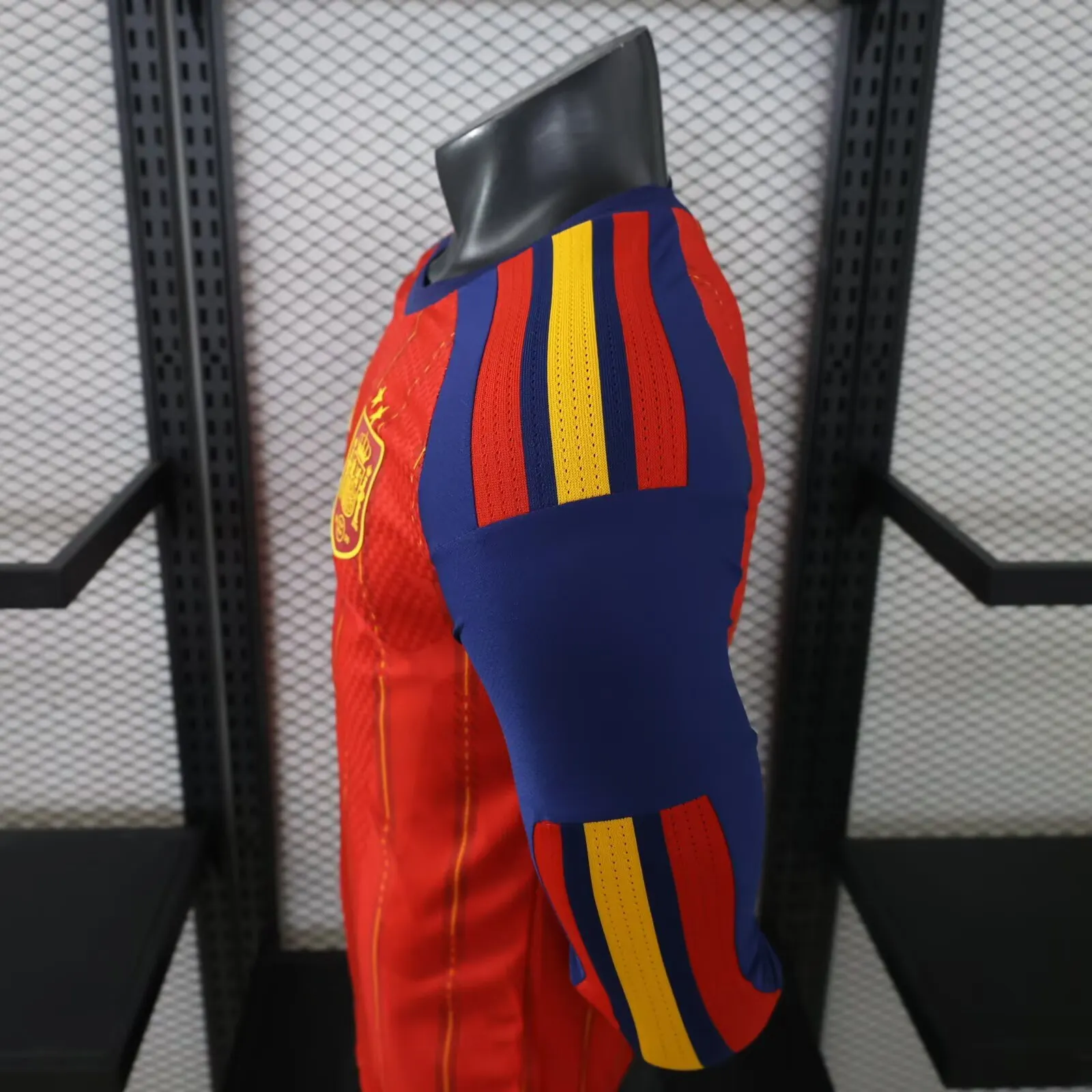2026-27 Spain Home Long-Sleeve Jersey (with Two Stars) – Player Version