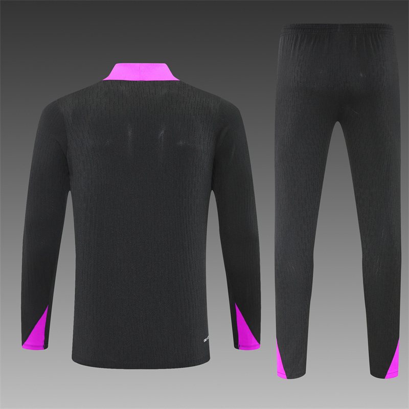 2025-26 England Black Half-Zip Training Jersey