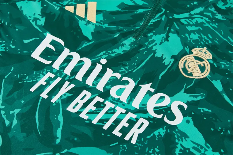 2026-27 Real Madrid Green Half-Zip Training Jersey