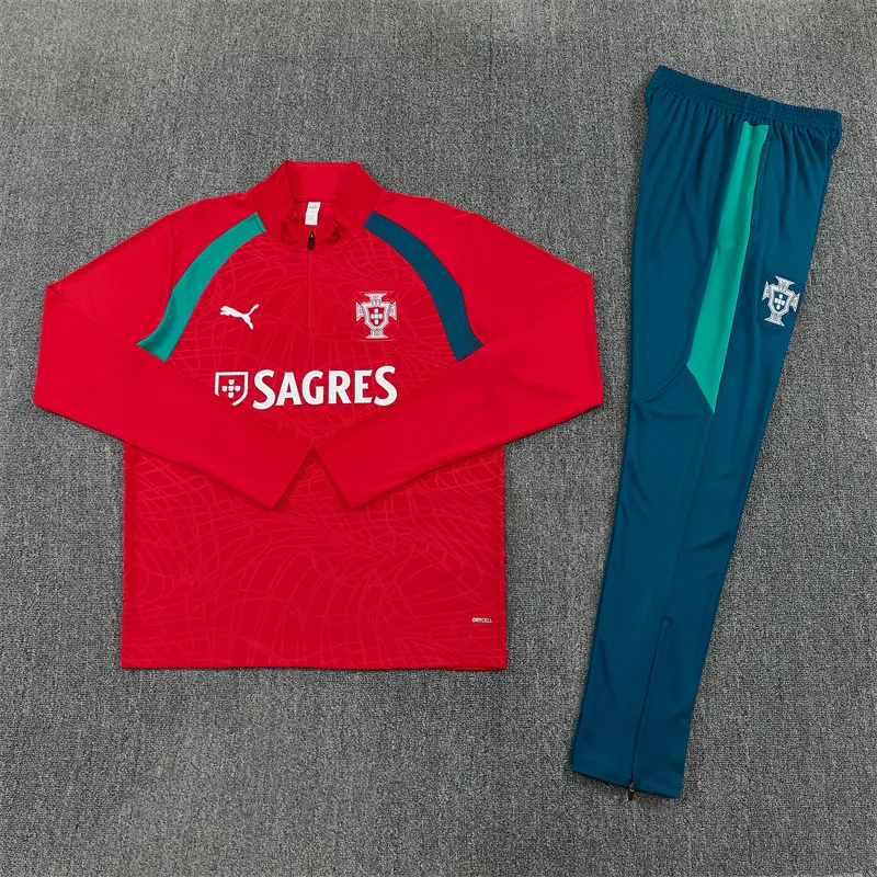 2026-27 Portugal Red Half-Zip Training Jersey