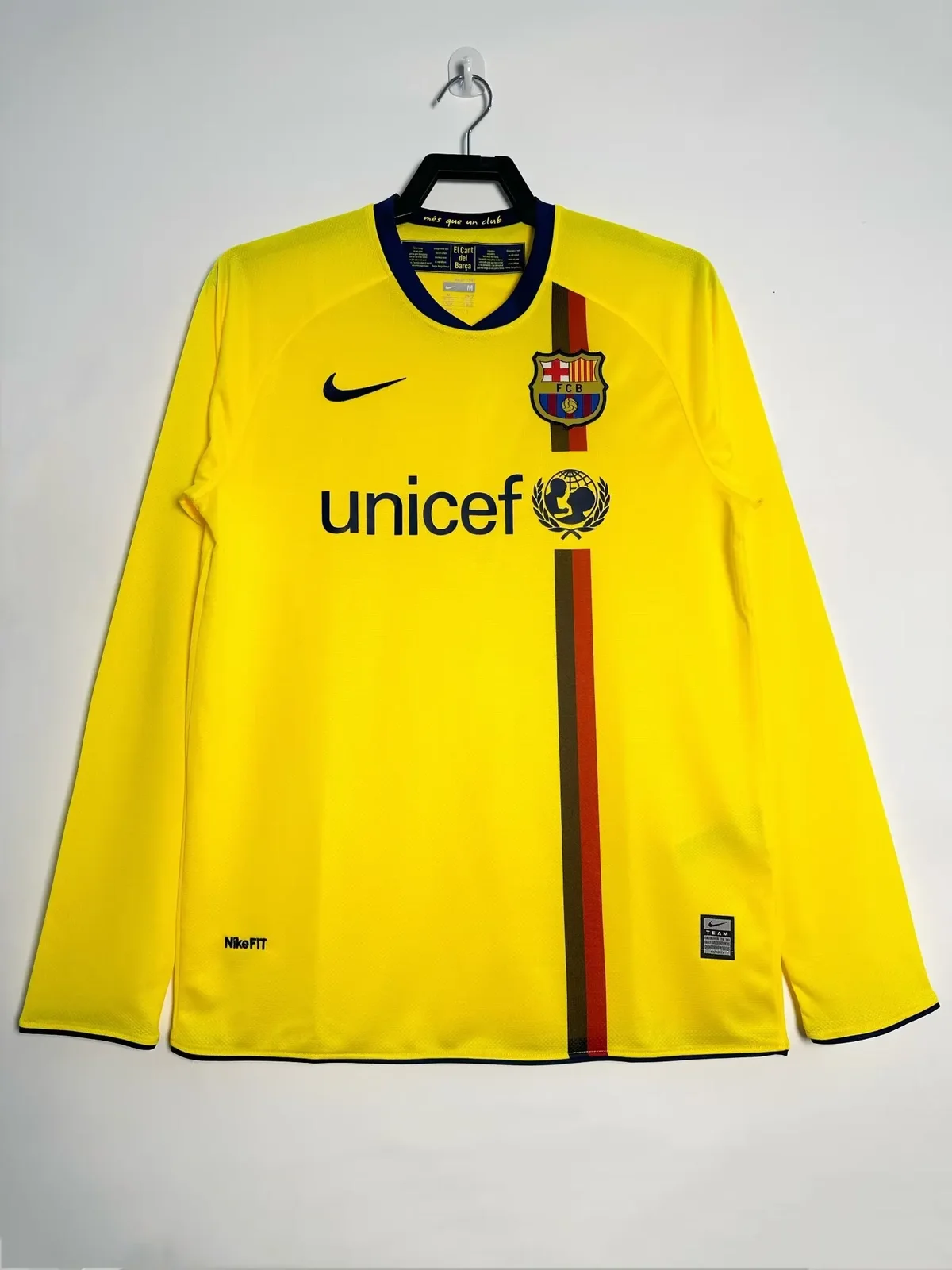 2008-09 Barcelona Away Long Sleeve Retro Jersey