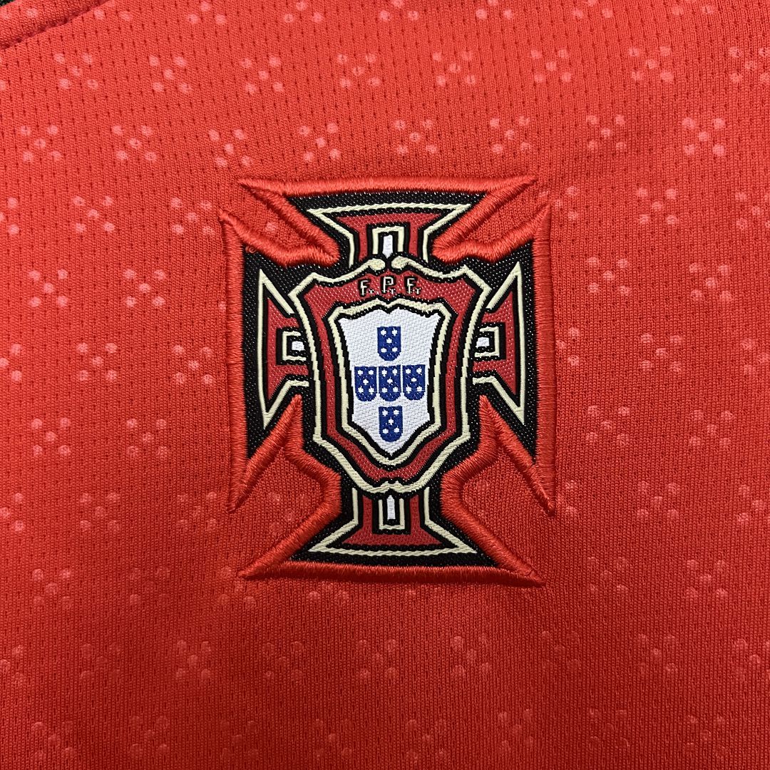 2025-26 Portugal Home Long Sleeve Shirt - Kids