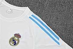 2025-26 Real Madrid White Short-Sleeved Training Jersey