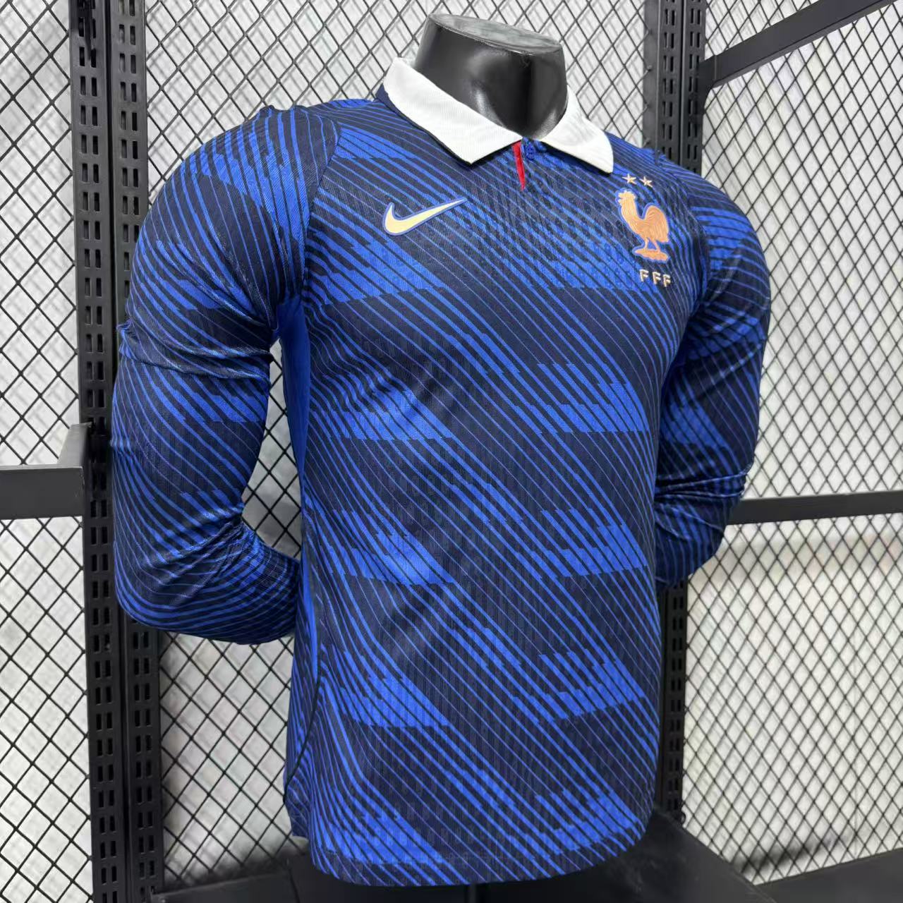 2026 France Home Long-Sleeve Jersey — Player Version