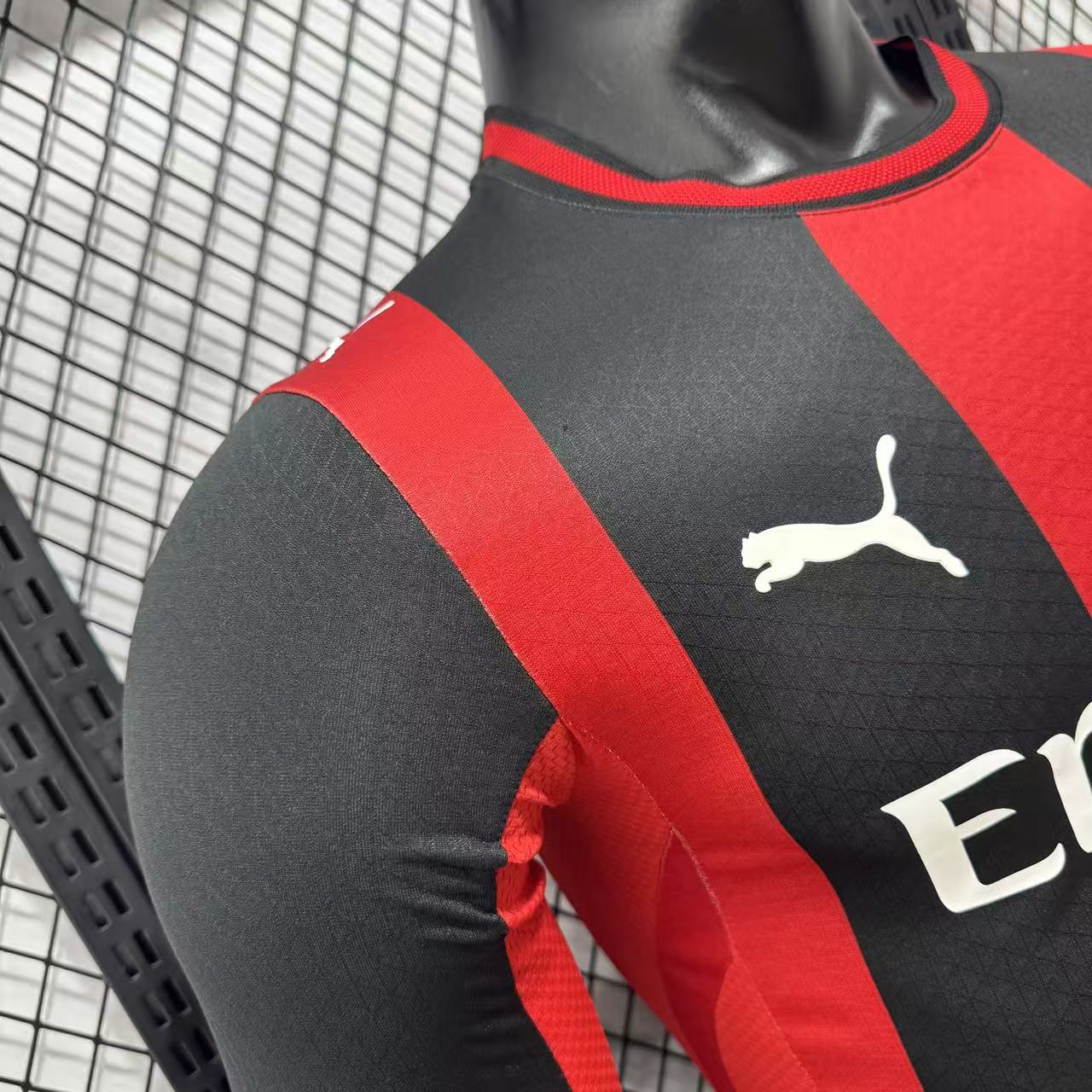 2026-27 AC Milan Home Long-Sleeve Jersey – Player Version