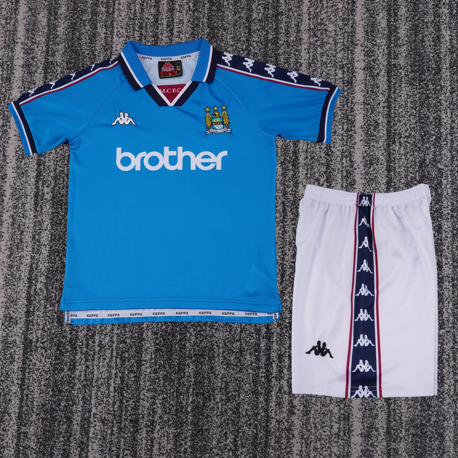 1997-98 Manchester City Home Jersey – Kids'