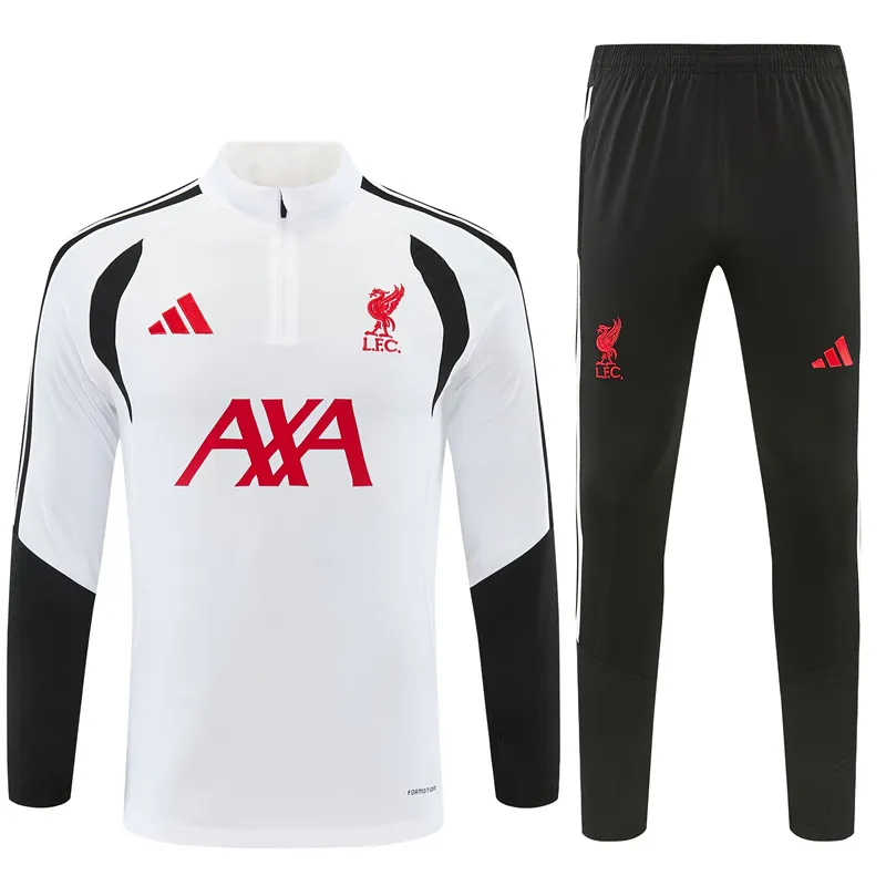 2026-27 Liverpool White Half-Zip Training Kit