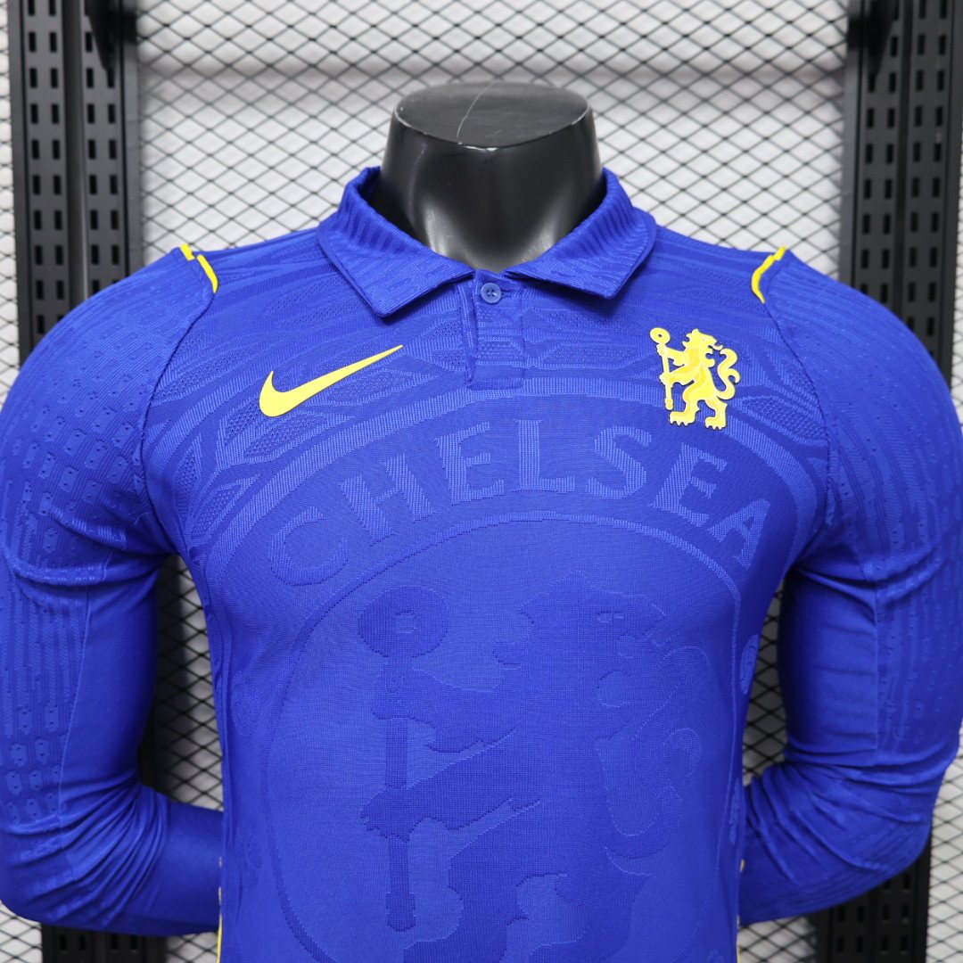 2026-27 Chelsea Home Long-Sleeve Jersey – Player Version