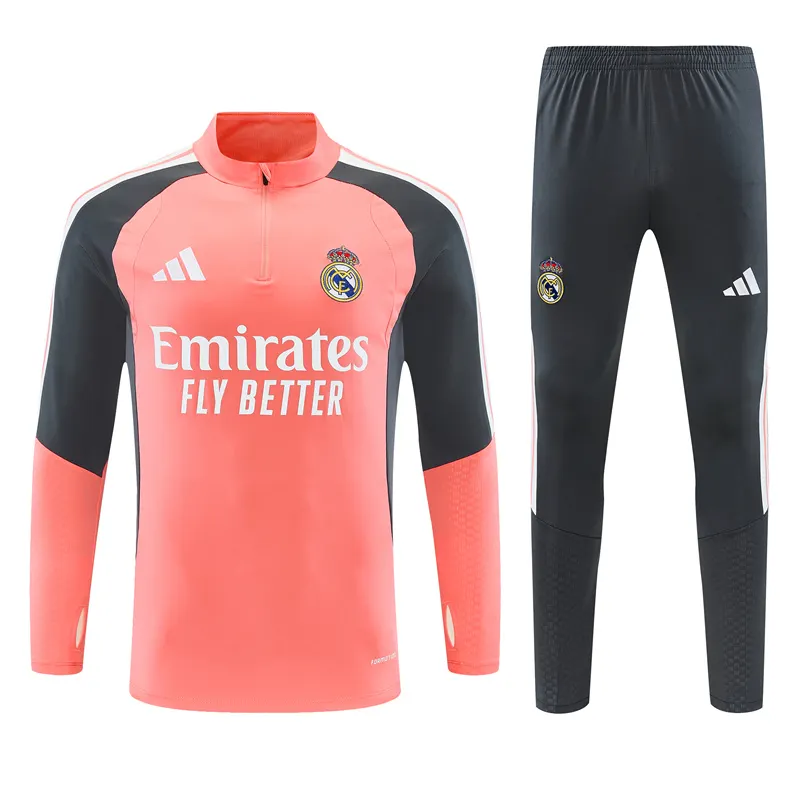2026-27 Real Madrid Pink Half-Zip Training Jersey