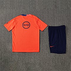 2025-26 Barcelona Orange T90 Short Sleeve Training Jersey