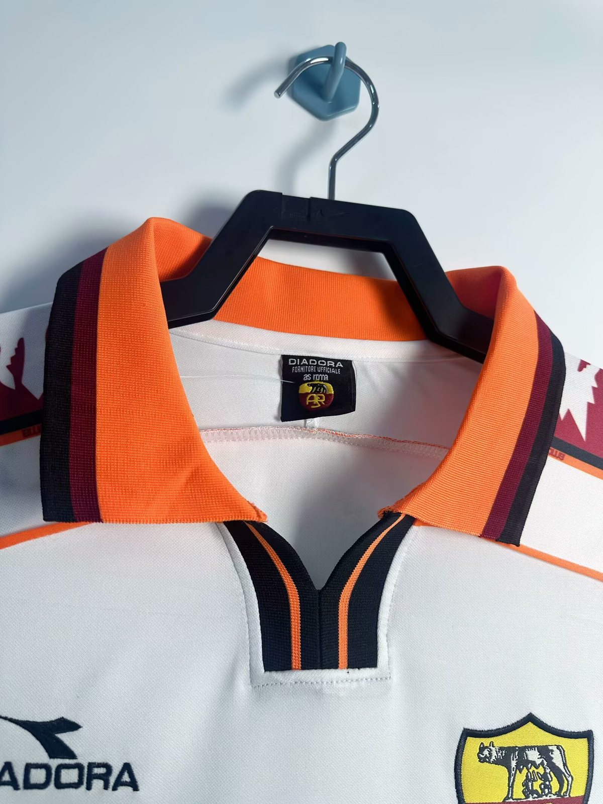 1998–99 Roma Away Long-Sleeve Retro Jersey