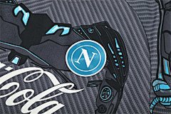 2025-26 Napoli Black Grey Short Sleeve Training Jersey