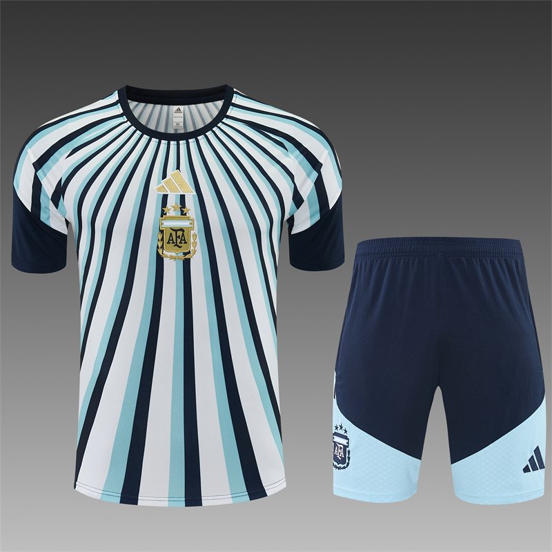 2026-27 Argentina Blue and White Short-Sleeve Training Jersey