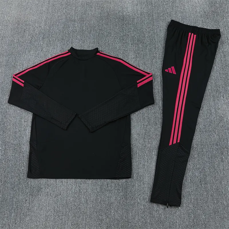 2026-27 Real Madrid Black Half-Zip Training Jersey