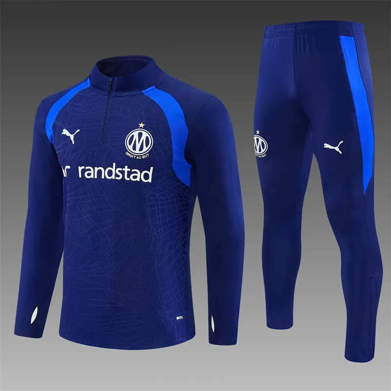 2026-27 Marseille Blue Half-Zip Training Jersey
