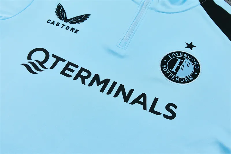 2026-27 Feyenoord Light Blue Half-Zip Training Jersey