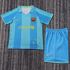 2007-08 Barcelona Away Retro Jersey - Kids