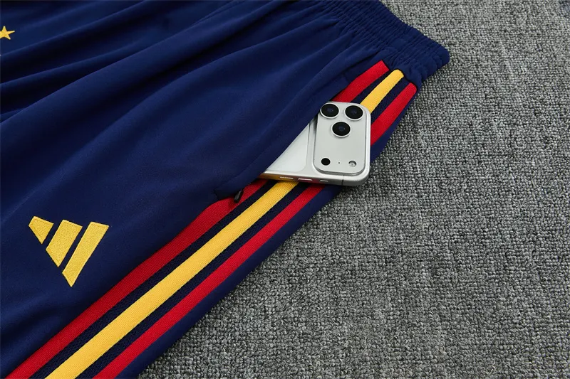 2026-27 Spain Royal Blue Half-Zip Training Jersey