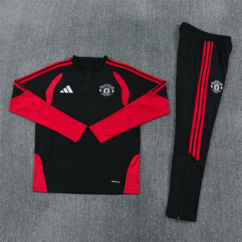 2026-27 Manchester United Black Half-Zip Training Kit