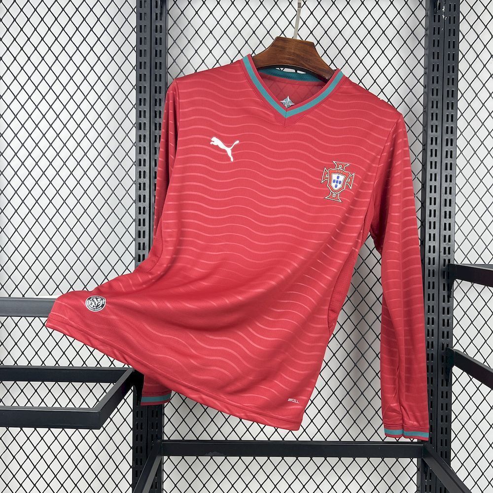 2026-27 Portugal Home Long-Sleeve Jersey - Fan Edition
