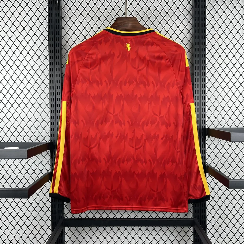 2026-27 Belgium Home Long-Sleeve Jersey – Fan Edition