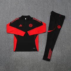 2025-26 Bayern Munich Black Half-Pull Training Jersey