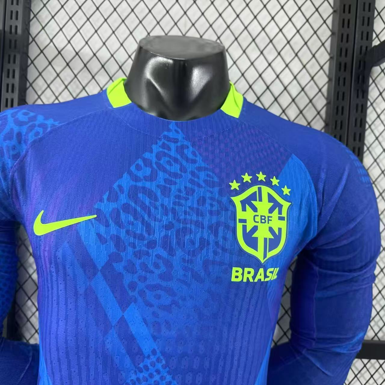 2025-26 Brazil Away Long-Sleeve Jersey – Player Version